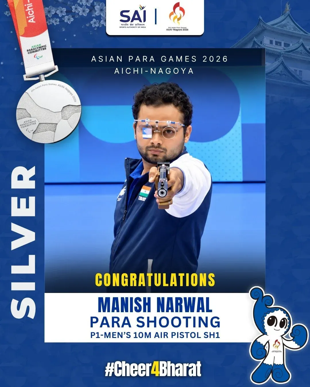 Nadda hails Manish Narwal's Silver & LA 2028 Para quota