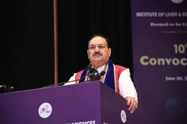 Medical colleges double to 818 under Modi: Nadda at ILBS convocation