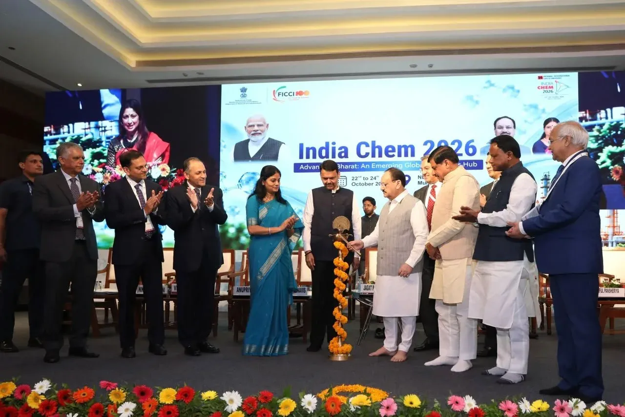 Nadda Launches IndiaChem2026 in Mumbai, Bets on Chemicals Sector