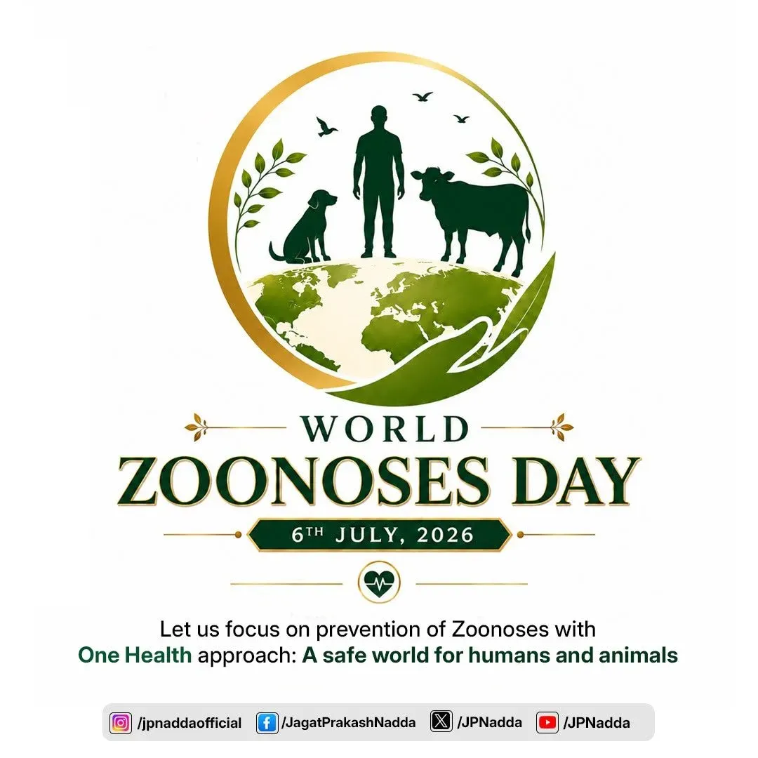 Nadda marks World Zoonoses Day, backs One Health push
