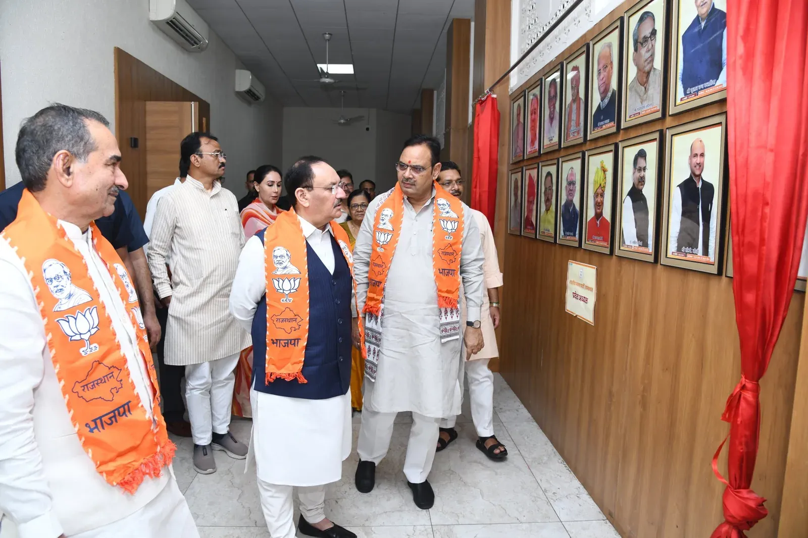 Nadda meets ex-servicemen at Jaipur BJP office, hails defence strides