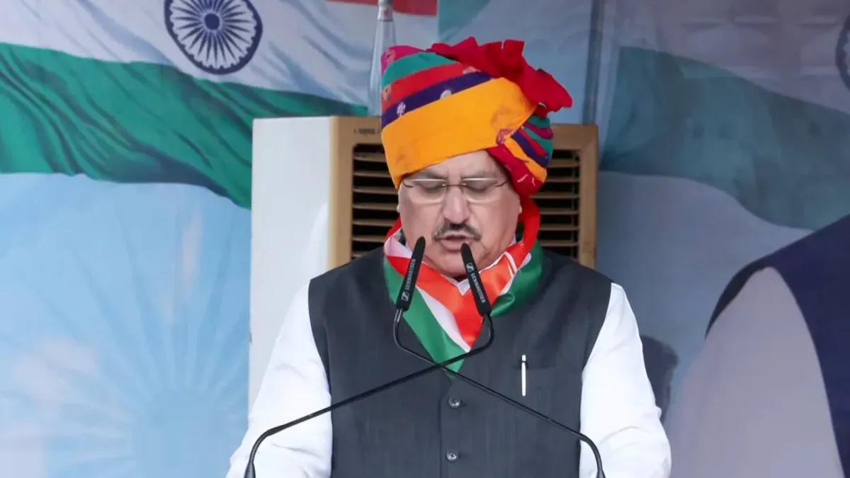 Nadda pays tribute to freedom fighters on Tiranga Yatra