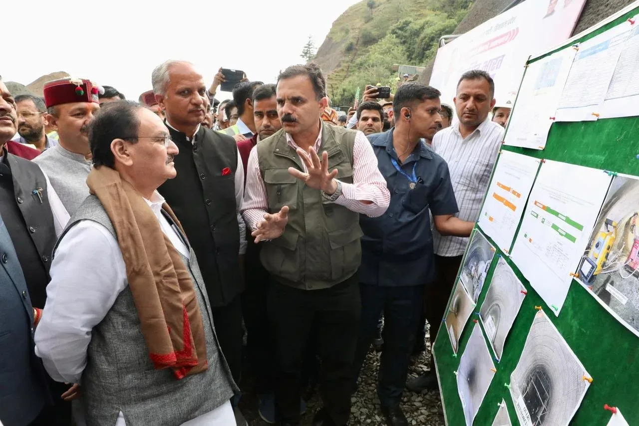 Nadda Reviews 4-Lane NH-5 Shimla Bypass Work in Himachal