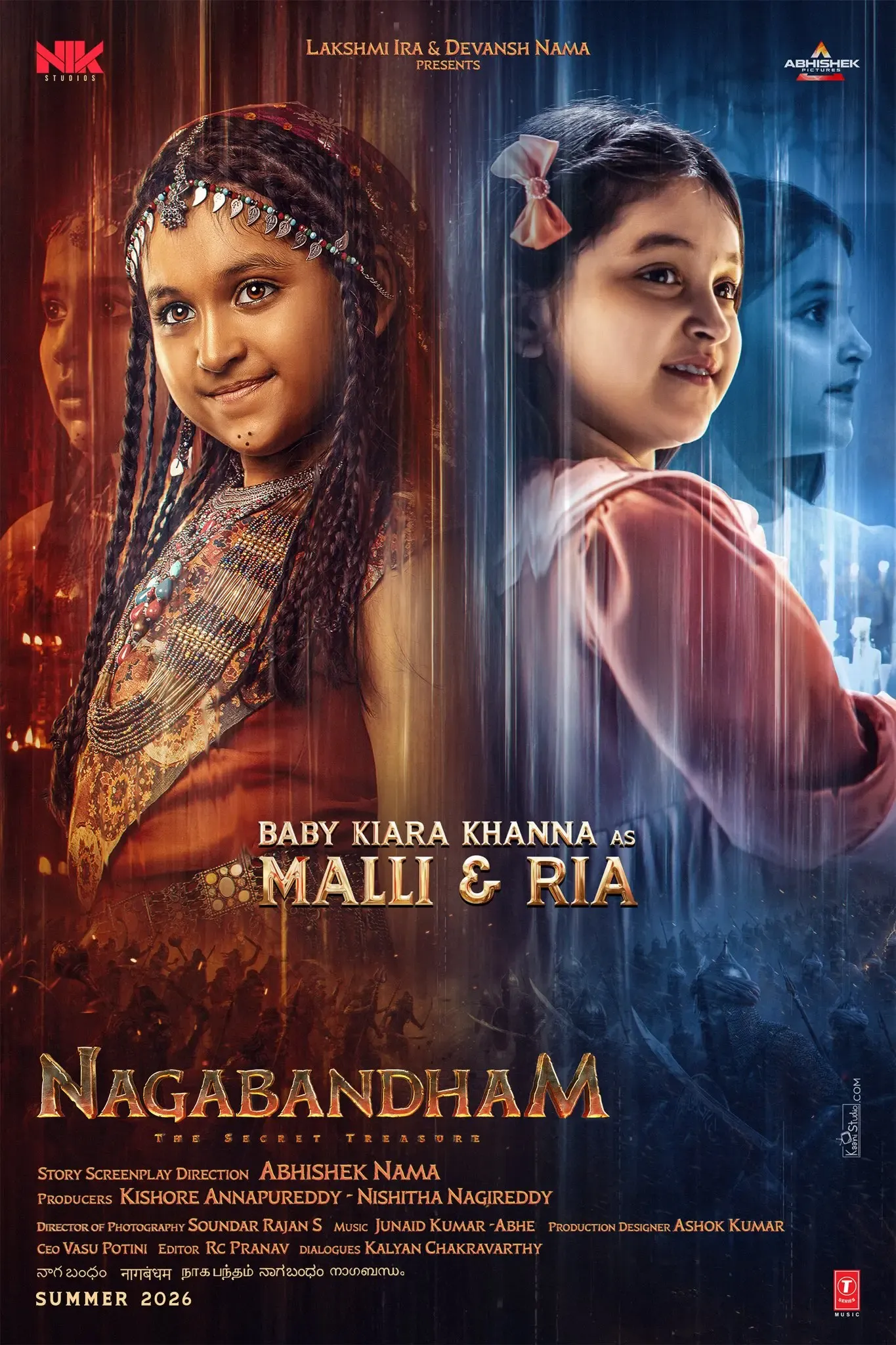 What Dual Looks of Kiara Khanna Reveal in 'Nagabandham'?