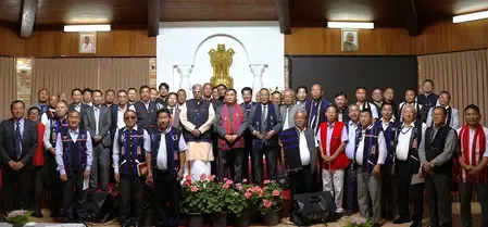 How is Nagaland Governor La Ganesan advocating for the preservation of Naga heritage and culture?