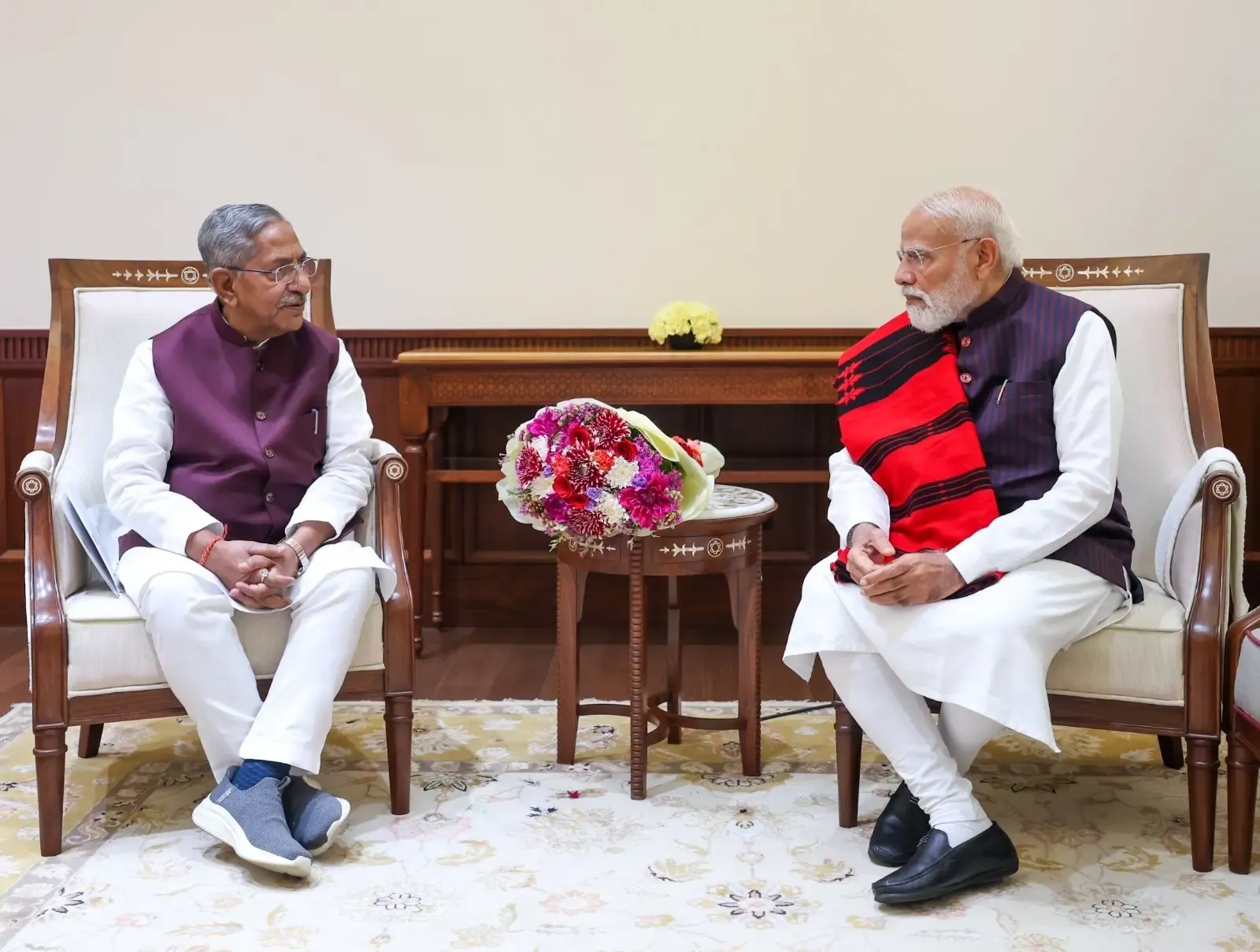 Nagaland Governor Nand Kishore Yadav Engages with PM Modi to Foster State Development