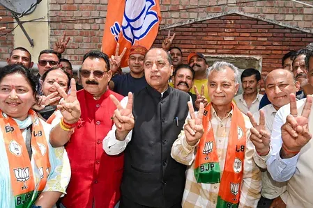 हिमाचल नगर निकाय चुनाव: भाजपा ने 4 में से 3 नगर निगम जीते, जयराम ठाकुर बोले — कांग्रेस सरकार के खिलाफ जनादेश