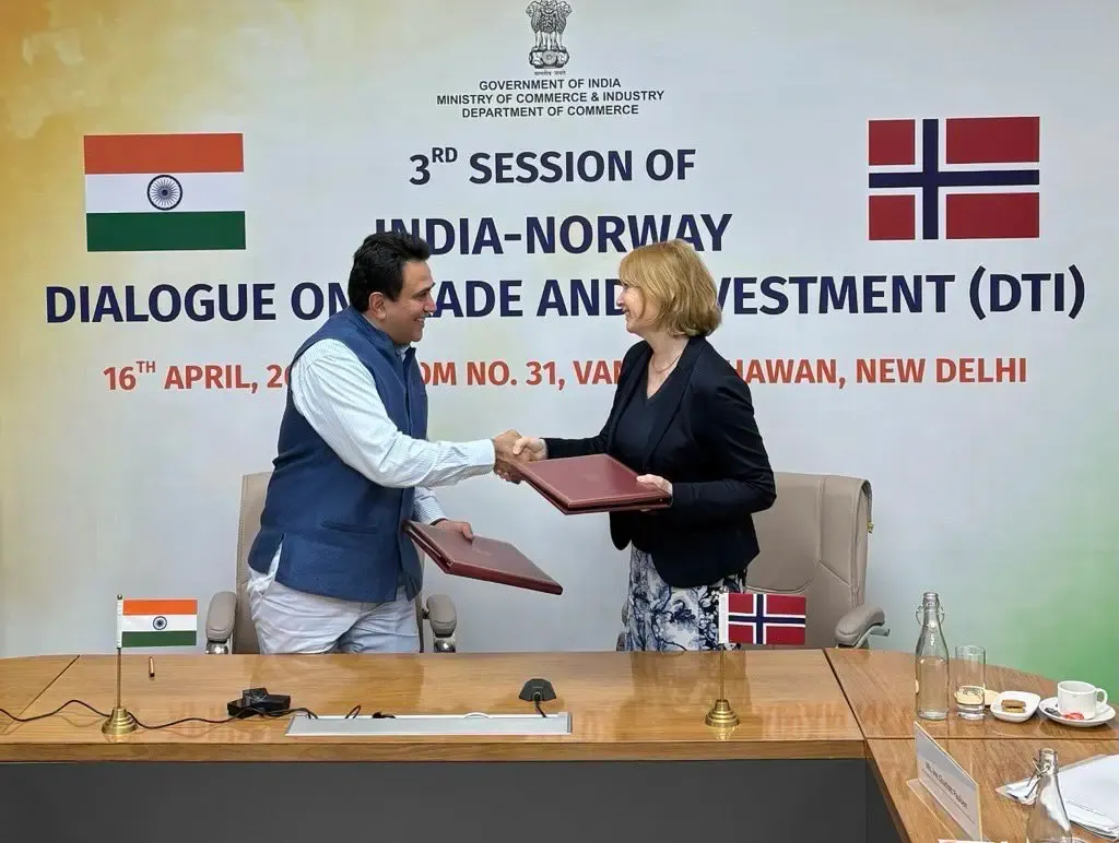 भारत-नॉर्वे व्यापार वार्ता: ऊर्जा, ग्रीन हाइड्रोजन और निवेश सहयोग को बढ़ावा