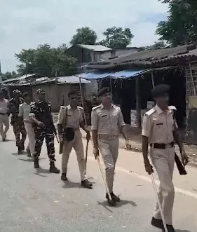NEET paper leak: Nalanda police hold flag march ahead of Bihar Bandh