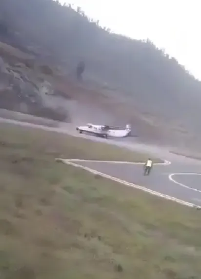 Sita Air plane loses rear tyre on landing at Nepal's Juphal Airport, all 16 safe