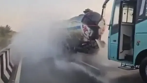 Did Passengers Escape Disaster When a Bus Collided with a Chemical Tanker in Telangana?