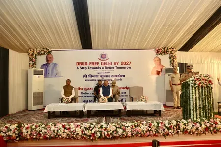  नशा मुक्त भारत अभियान के तहत दिल्ली पुलिस की कार्रवाई, भारी मात्रा में मादक पदार्थ नष्ट
