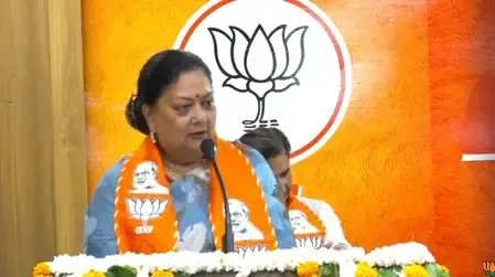 Vasundhara Raje Emphasizes 'Nation First' on BJP Foundation Day
