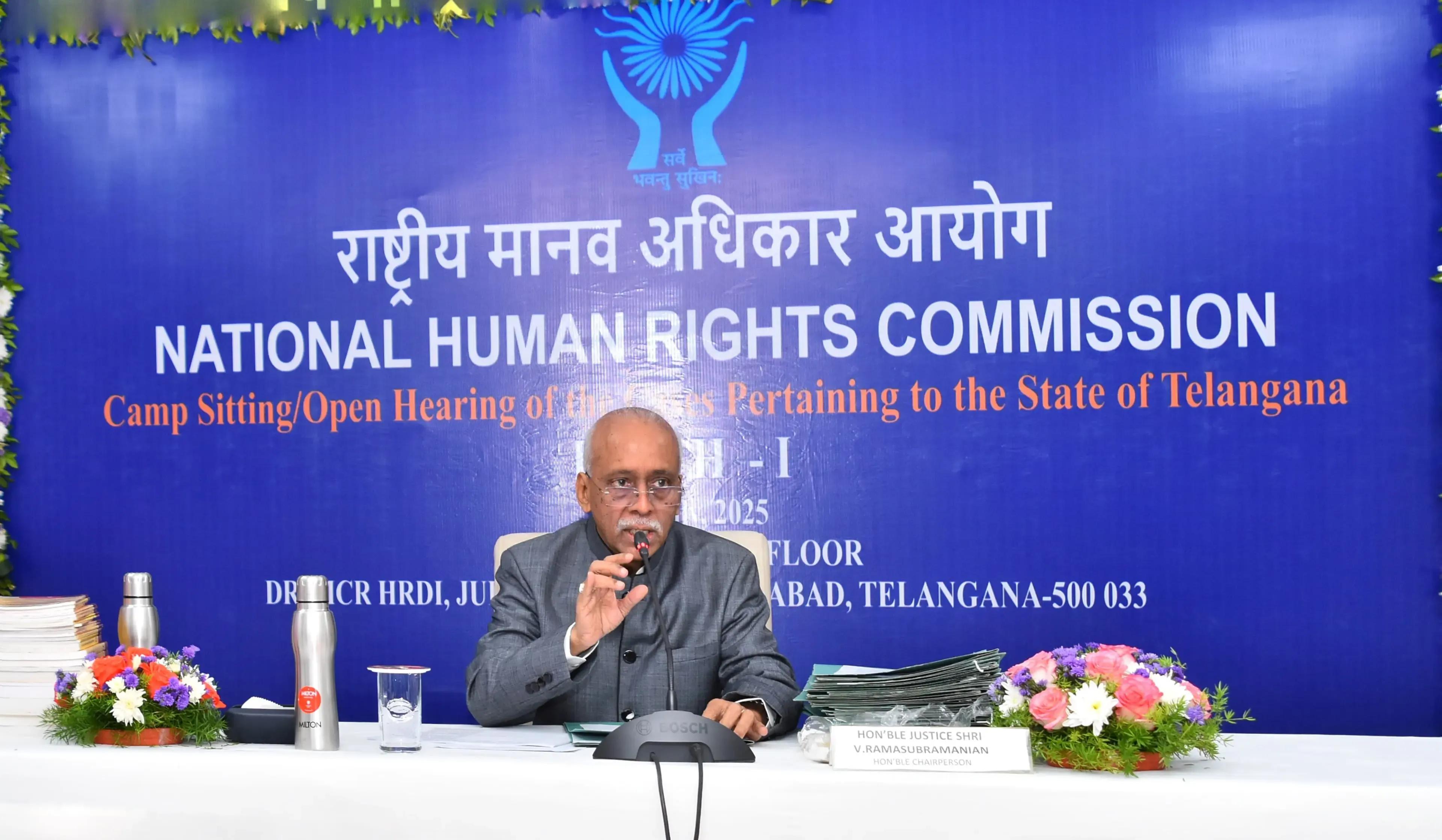 What Steps is the National Human Rights Commission Taking in Hyderabad?