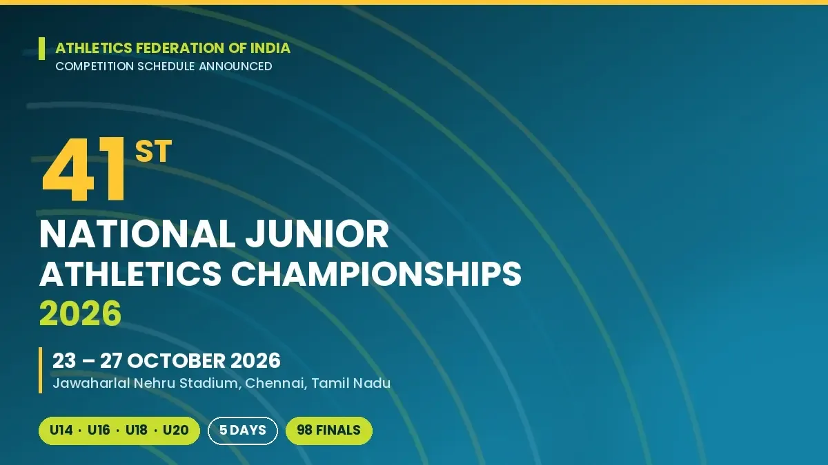 National Junior Athletics 2026: Abinaya, Neil Samraj set 100m national records in Chennai