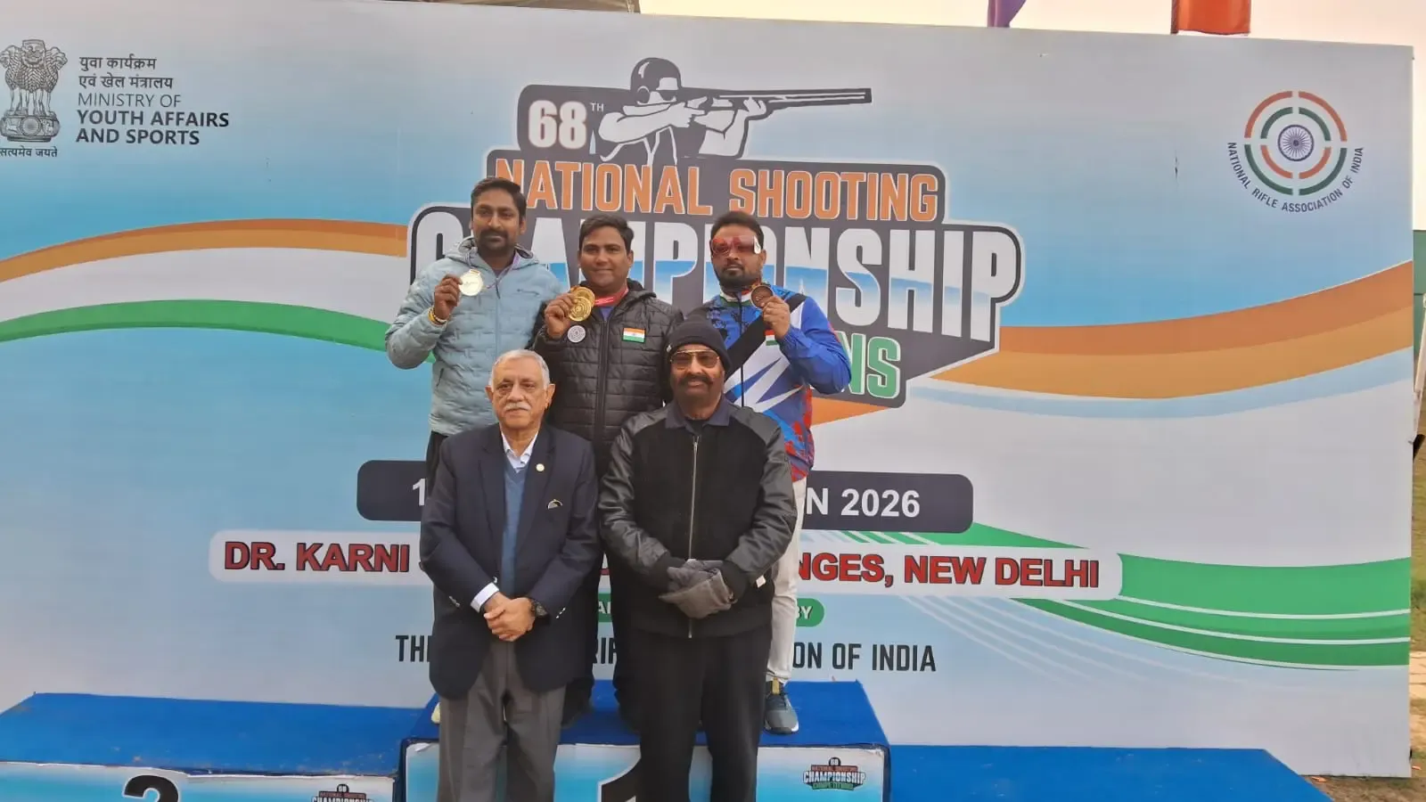 Who are the Double Trap Champions at the National Shooting Championships?