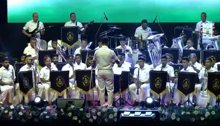 नौसेना दिवस से पहले तिरुवनंतपुरम में बैंड संगीत कार्यक्रम का आयोजन, दर्शक हुए मंत्रमुग्ध 