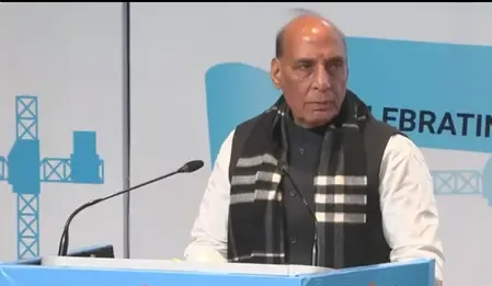 नौसेना के सभी जहाज भारतीय शिपयार्ड्स में ही तैयार हो रहे हैं : रक्षा मंत्री राजनाथ सिंह