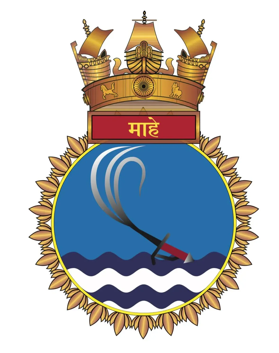 What Is the Significance of the Indian Navy's New Crest for Indigenous Ship Mahe?