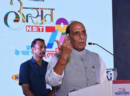 एनबीटी उत्सव में राजनाथ सिंह का ऐलान: मोदी के चौथे कार्यकाल में विकसित भारत देखेगी दुनिया