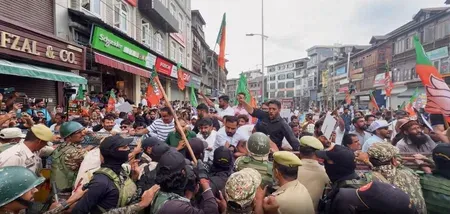 NC, BJP protests foiled in Srinagar; J&K Police stop rival marches