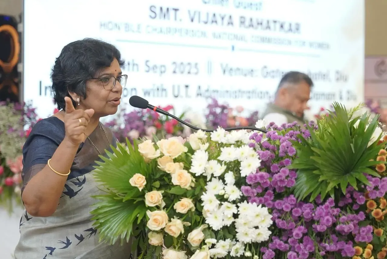 What Did NCW Chief Vijaya Rahatkar Discuss About Women's Empowerment and Safety at the Rajkot Meeting?