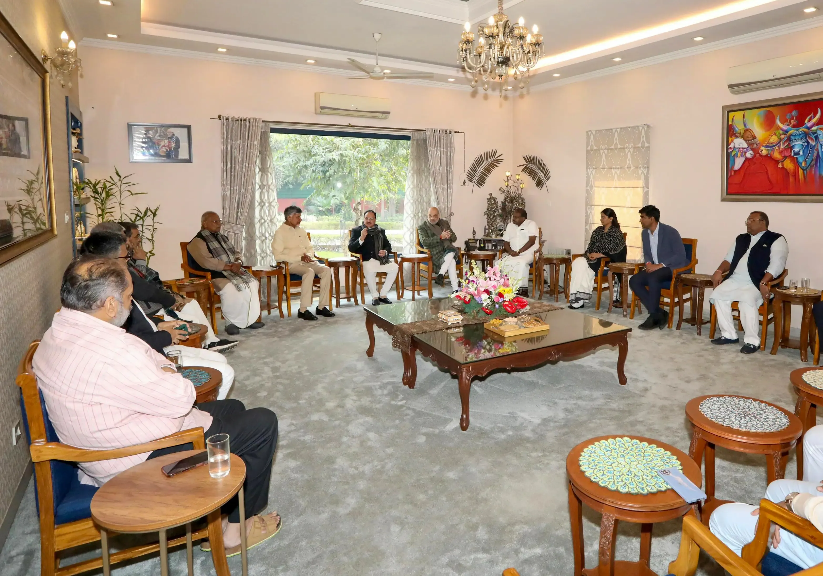 NDA Leaders Convene in Delhi to Formulate Governance Strategies and Coordination