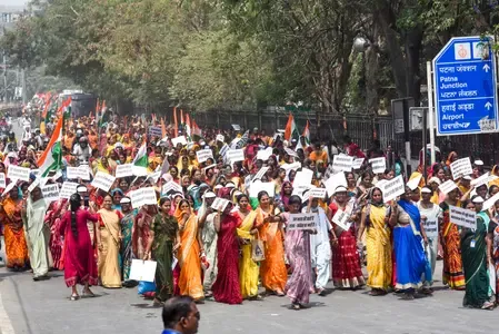 NDA Mobilizes Women in Patna Against Women’s Reservation Bill Setback