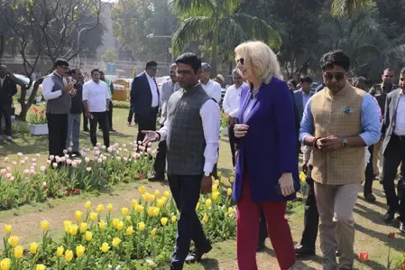 Keshav Chandra and Marisa Gerards Open NDMC Tulip Festival 2026