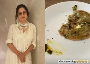 Neena Gupta’s ‘good morning’ includes onion paratha with lots of butter 