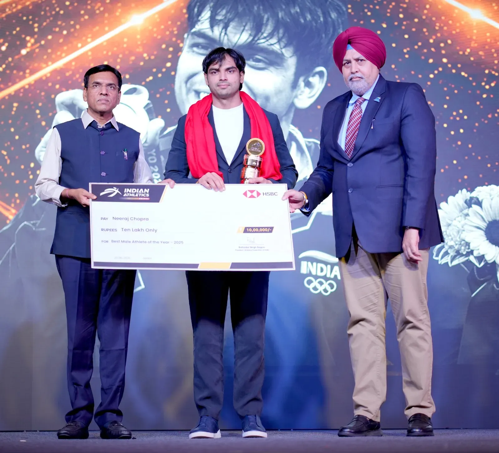 Neeraj Chopra, Parul Chaudhary win Best Athlete at inaugural Indian Athletics Awards