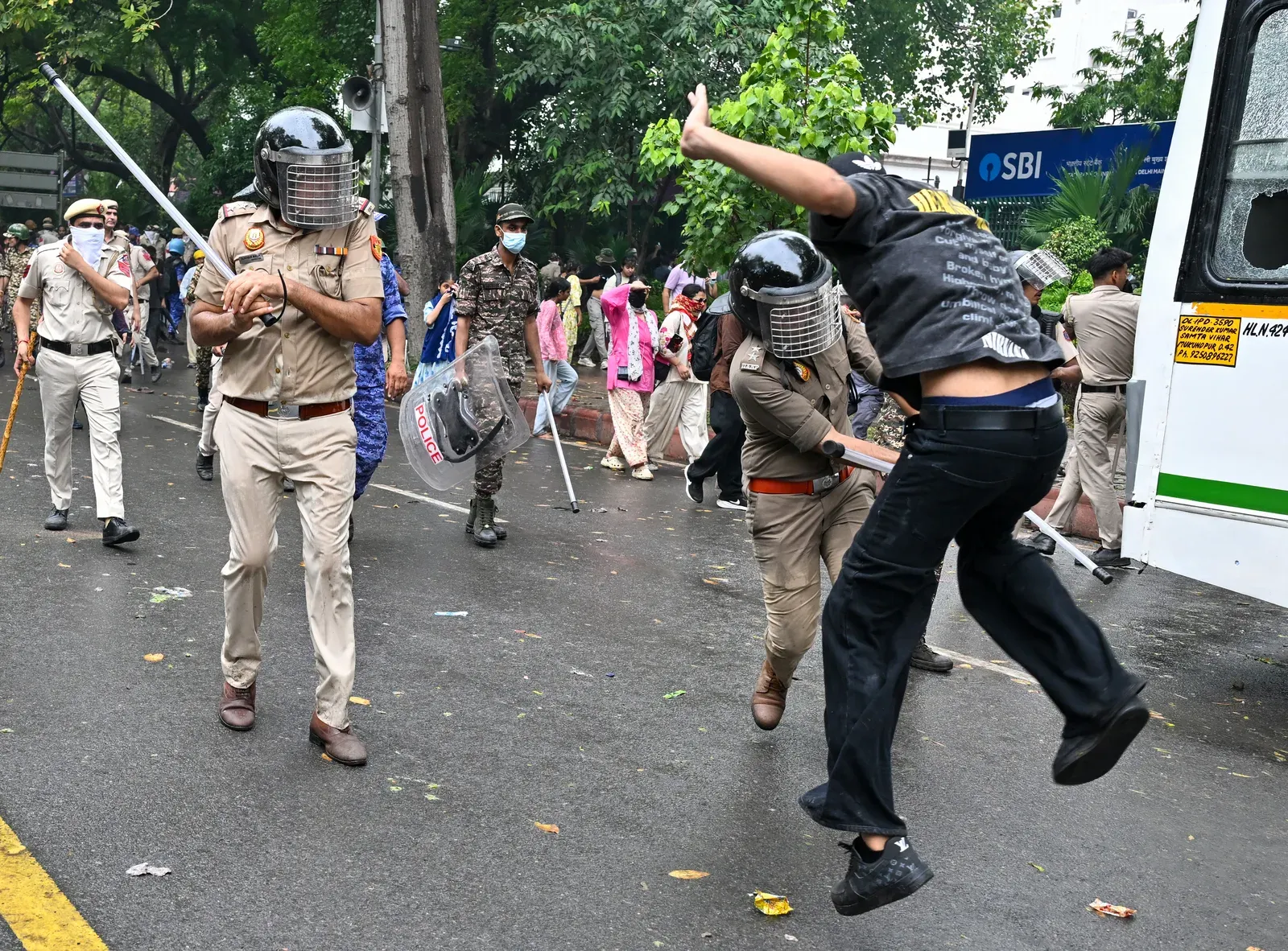 NEET protest: Opposition likens Delhi Police action to Jallianwala Bagh, Hitler