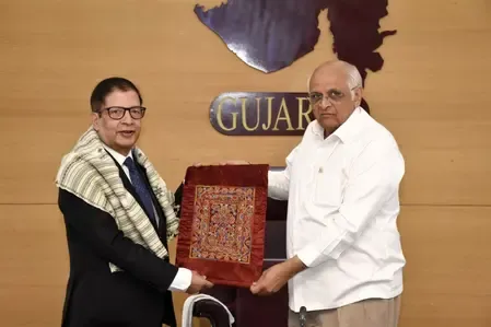 नेपाली राजदूत ने मुख्यमंत्री भूपेंद्र पटेल से की मुलाकात, विभिन्न सेक्टर में सहयोग पर चर्चा