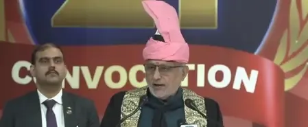 VP Radhakrishnan Encourages Unity During Kashmir University Convocation