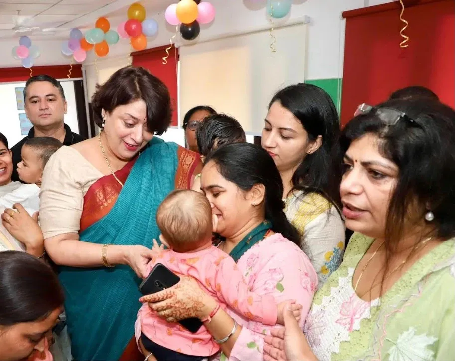 What is the Impact of the New Creche at Haryana Civil Secretariat?