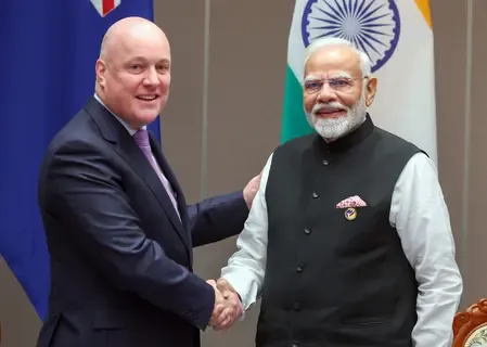 New Zealand PM Luxon Commences Historic Five-Day Visit to India