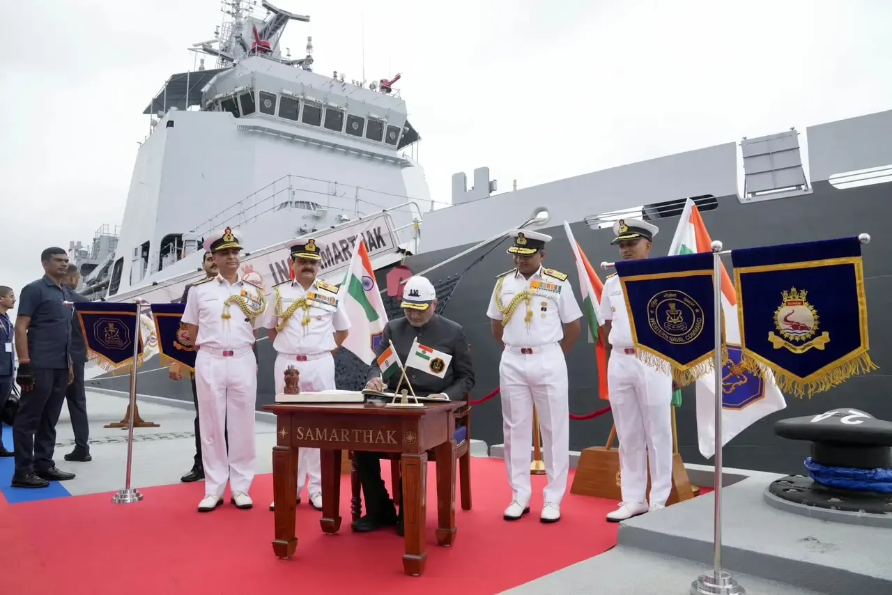 INS Samarthak commissioned at Karwar: India's first privately built warship, 75% indigenous