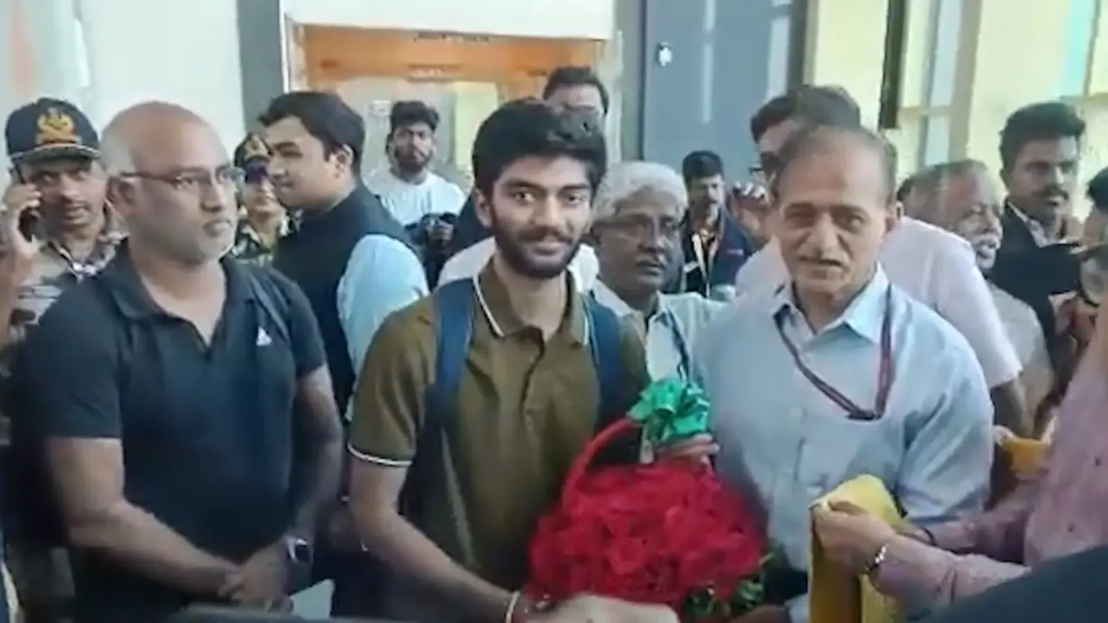 Gukesh, the Newly Crowned World Chess Champion, Receives a Hero's Welcome in Chennai