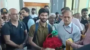 Newly-crowned World Chess Champion Gukesh gets rousing welcome in Chennai