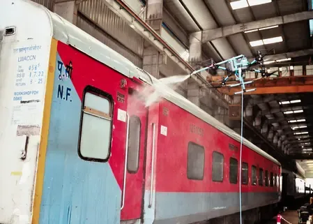 NFR Initiates Drone Cleaning at Kamakhya Railway Station