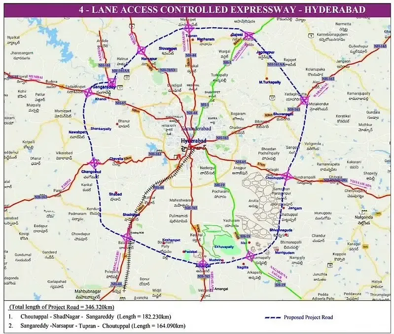 NHAI Seeks Tenders for Telangana's Northern Regional Ring Road