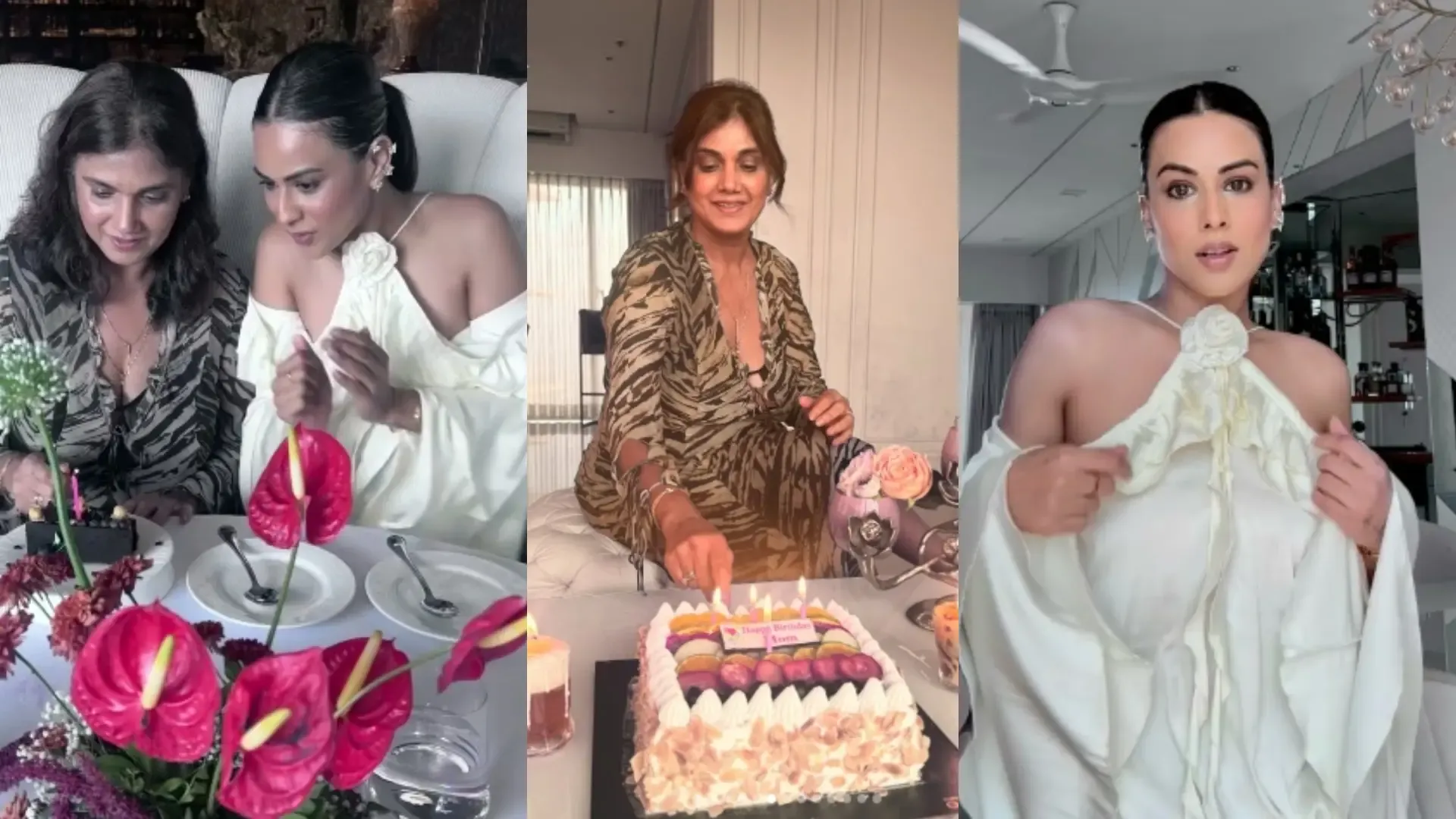 Nia Sharma Hosts a Lavish Brunch for Her Mother's Birthday