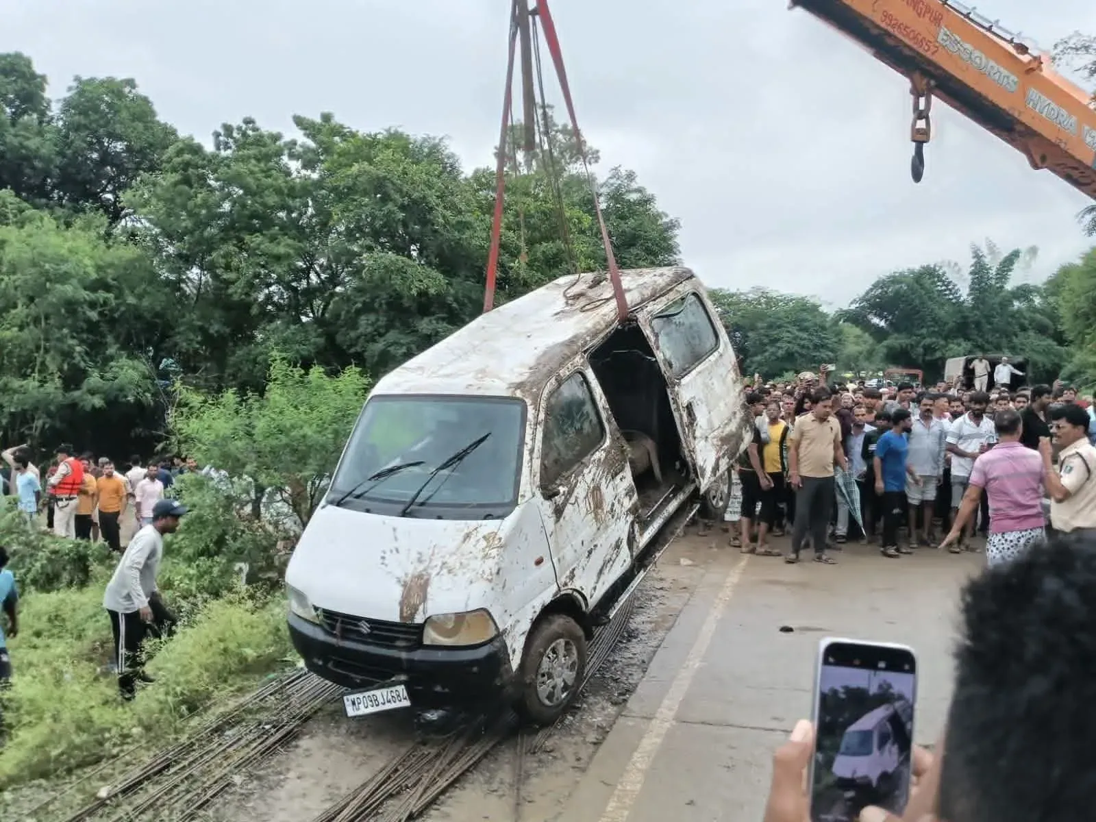 Rajgarh van tragedy: 9 killed as vehicle swept into swollen drain in MP