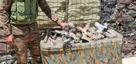Nine Rusted Unexploded Mortar Shells Discovered and Safely Destroyed Near LoC in Poonch, J&K