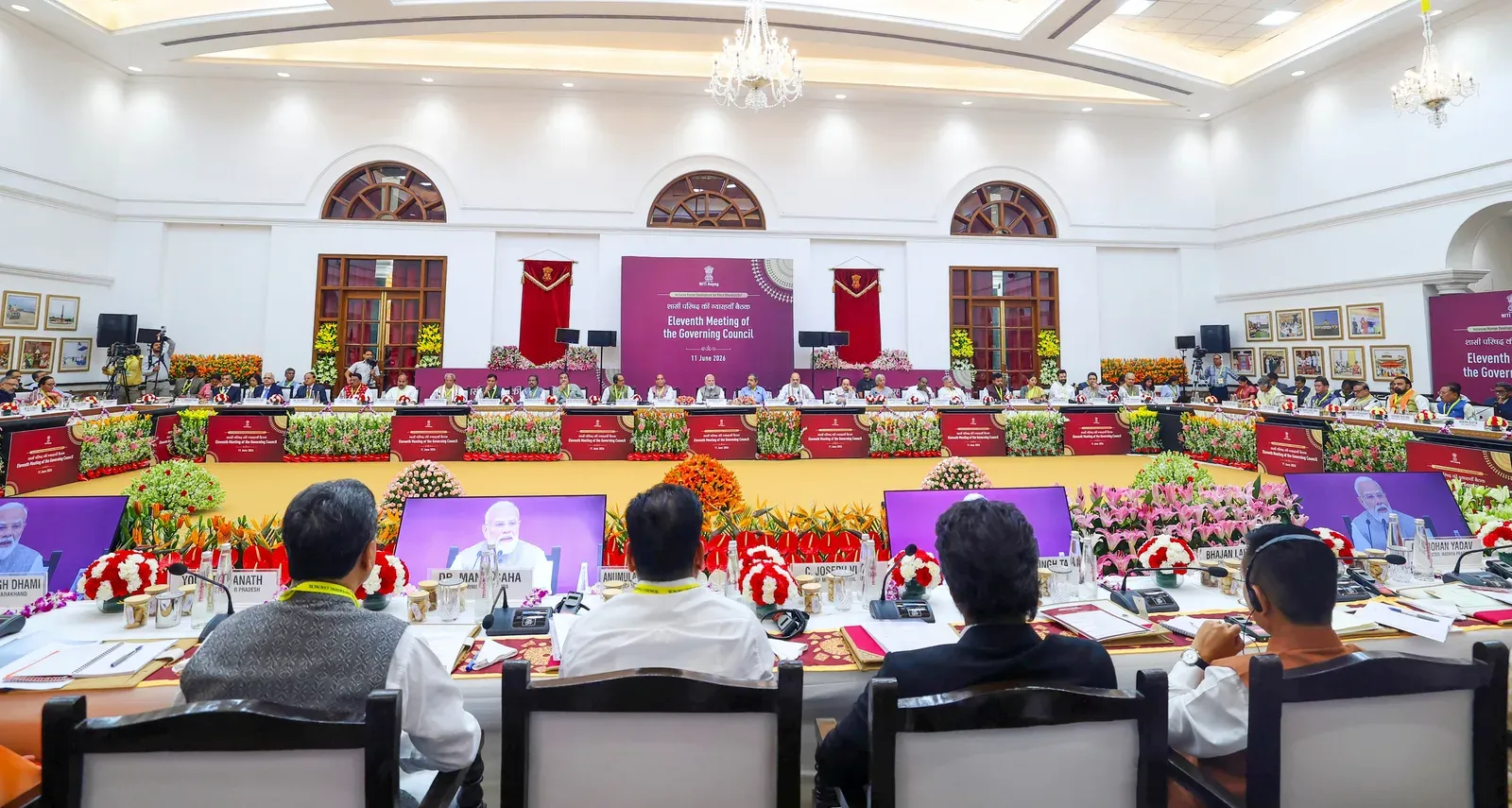 Haryana CM Nayab Singh Saini pitches for semiconductor hub, AI centre at NITI Aayog meet