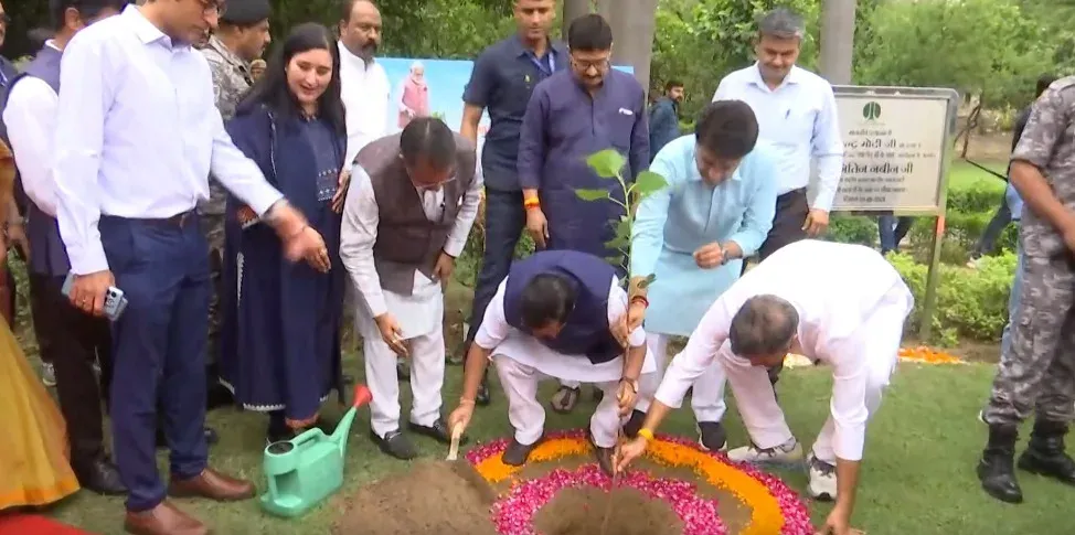BJP chief Nitin Nabin plants sapling on World Environment Day, backs 'Ek Ped Maa Ke Naam'