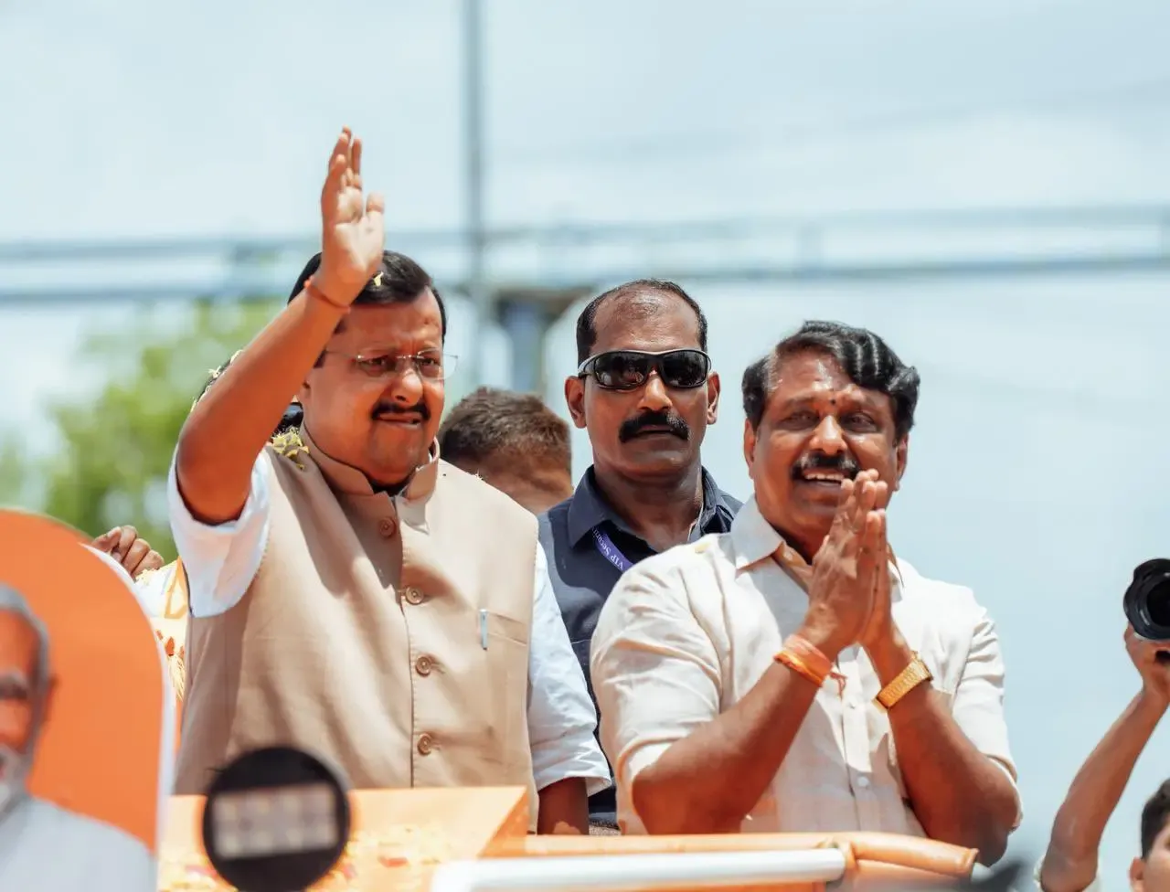 Nitin Nabin Supports TN BJP Chief Nainar Nagenthran in Sattur Ahead of Elections