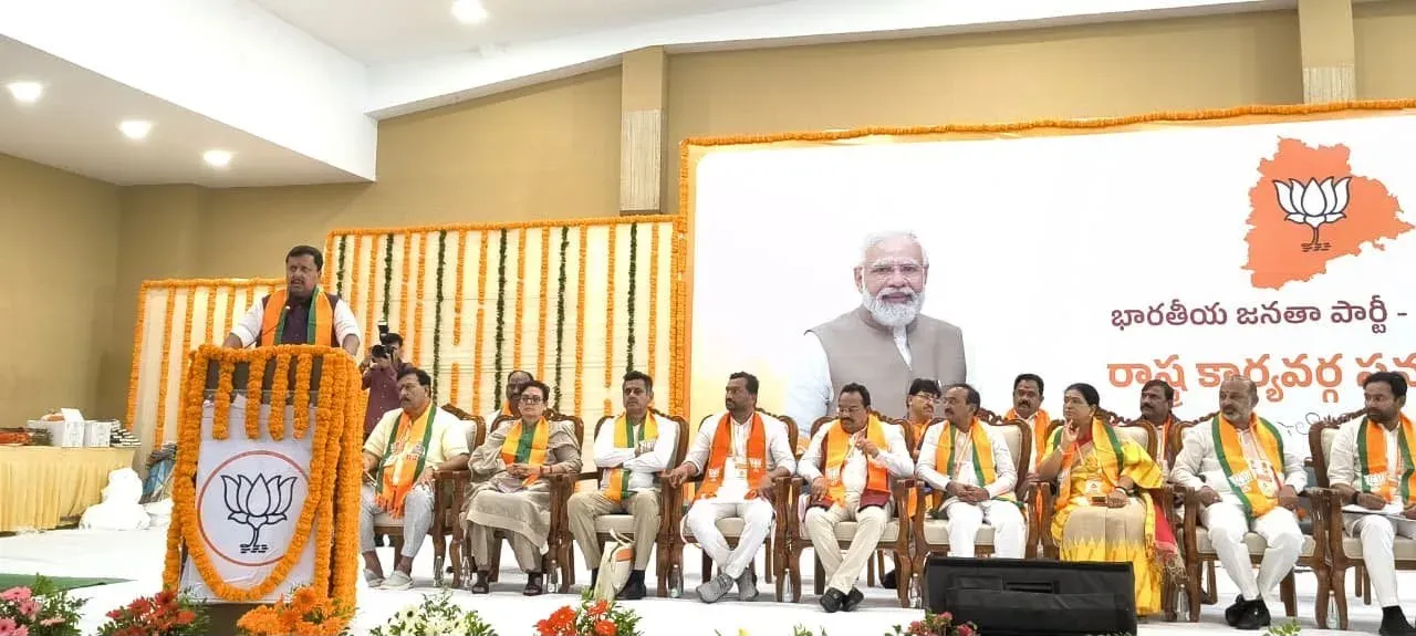 BJP chief Nitin Nabin rallies Telangana cadres for 2028 power bid