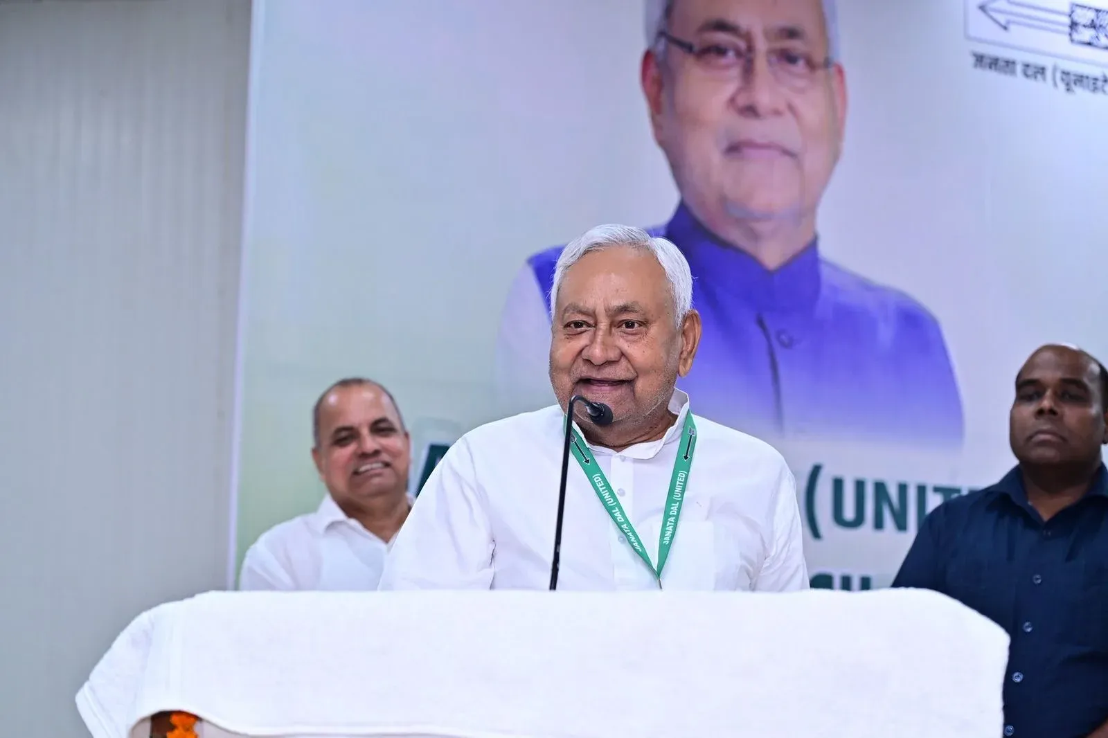 Nitish Kumar attends JD(U) National Council meet in Patna