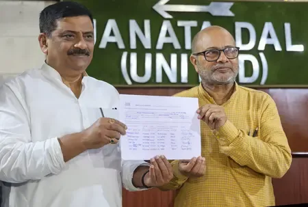 Nitish Kumar Submits Nomination for JD-U National President; Sanjay Jha Supports